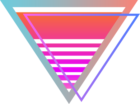 Neon Cyberpunk Triangle