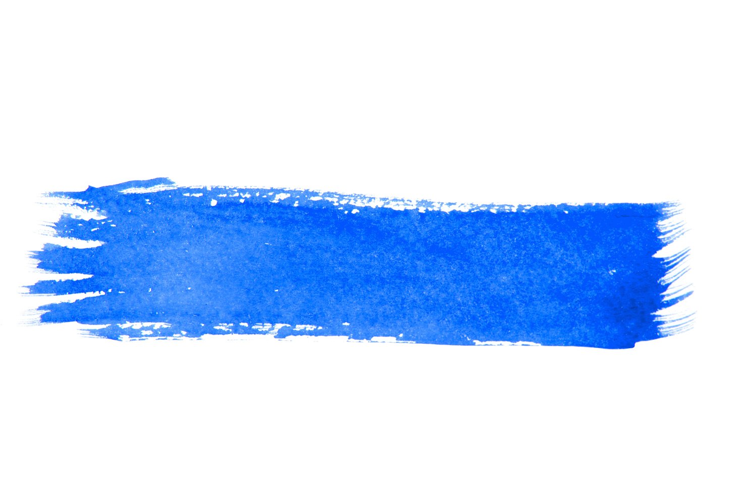 blue paint brush stroke